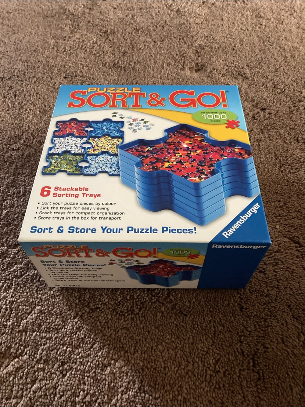 Ravensburger Blue Stackable Sort & Go! Puzzle Trays
